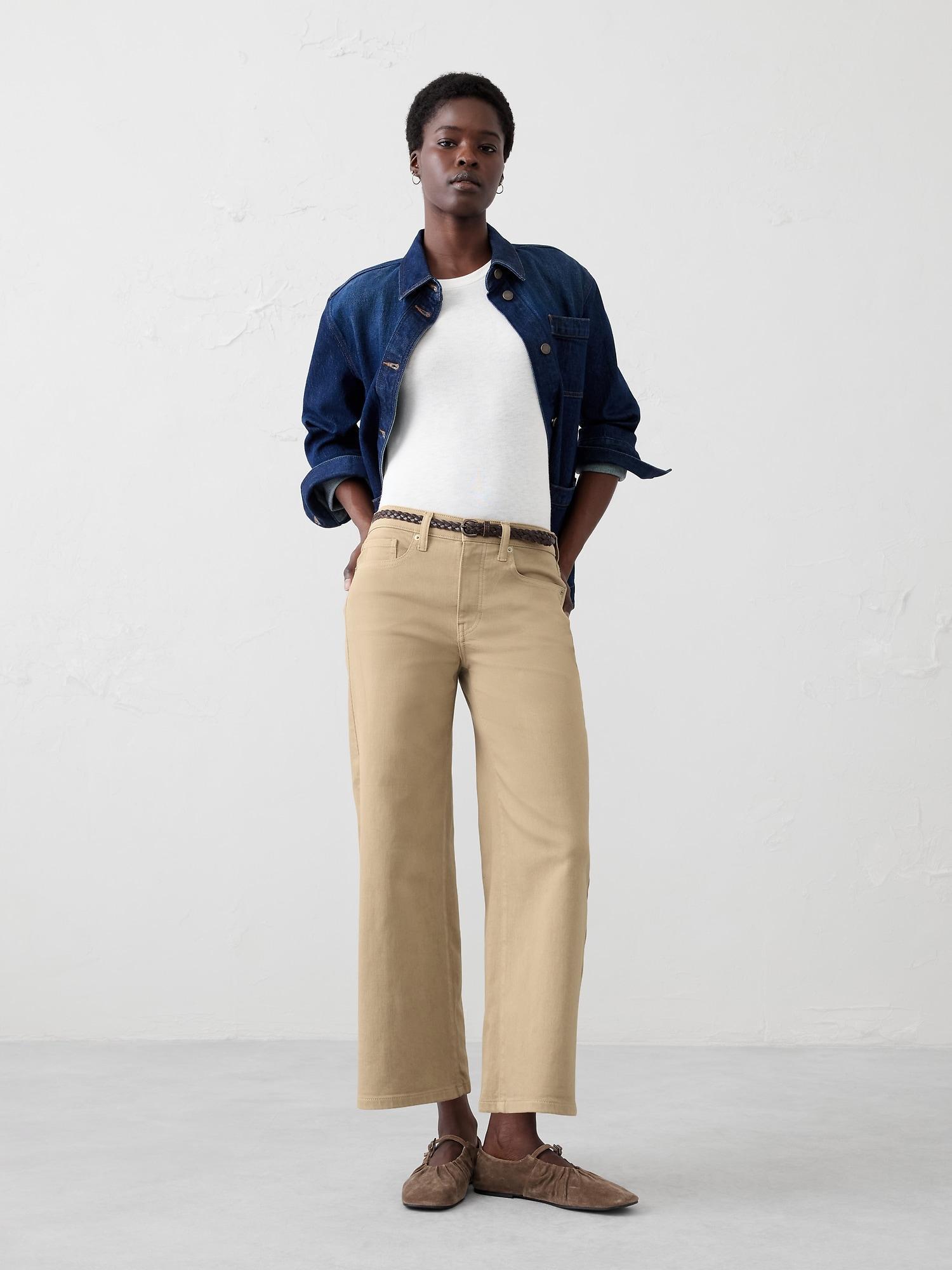 Wide-Leg High-Rise Cropped Jean Product Image