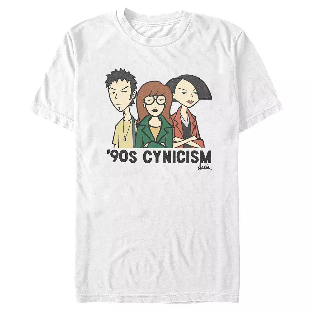 Men's Daria 90s Cynicism Graphic Tee, Size: Large, White Product Image
