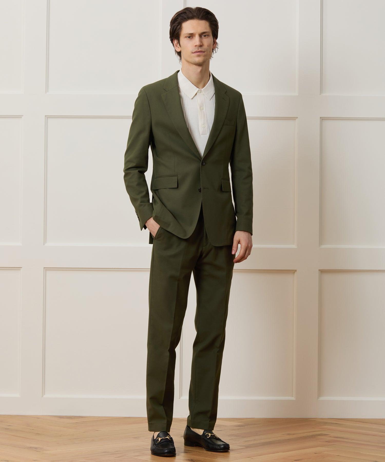 Italian Cotton Sutton Jacket in Olive Product Image