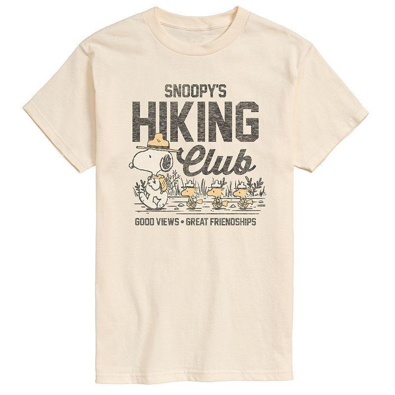 Mens Peanuts Snoopy Hiking Club Graphic Tee Product Image