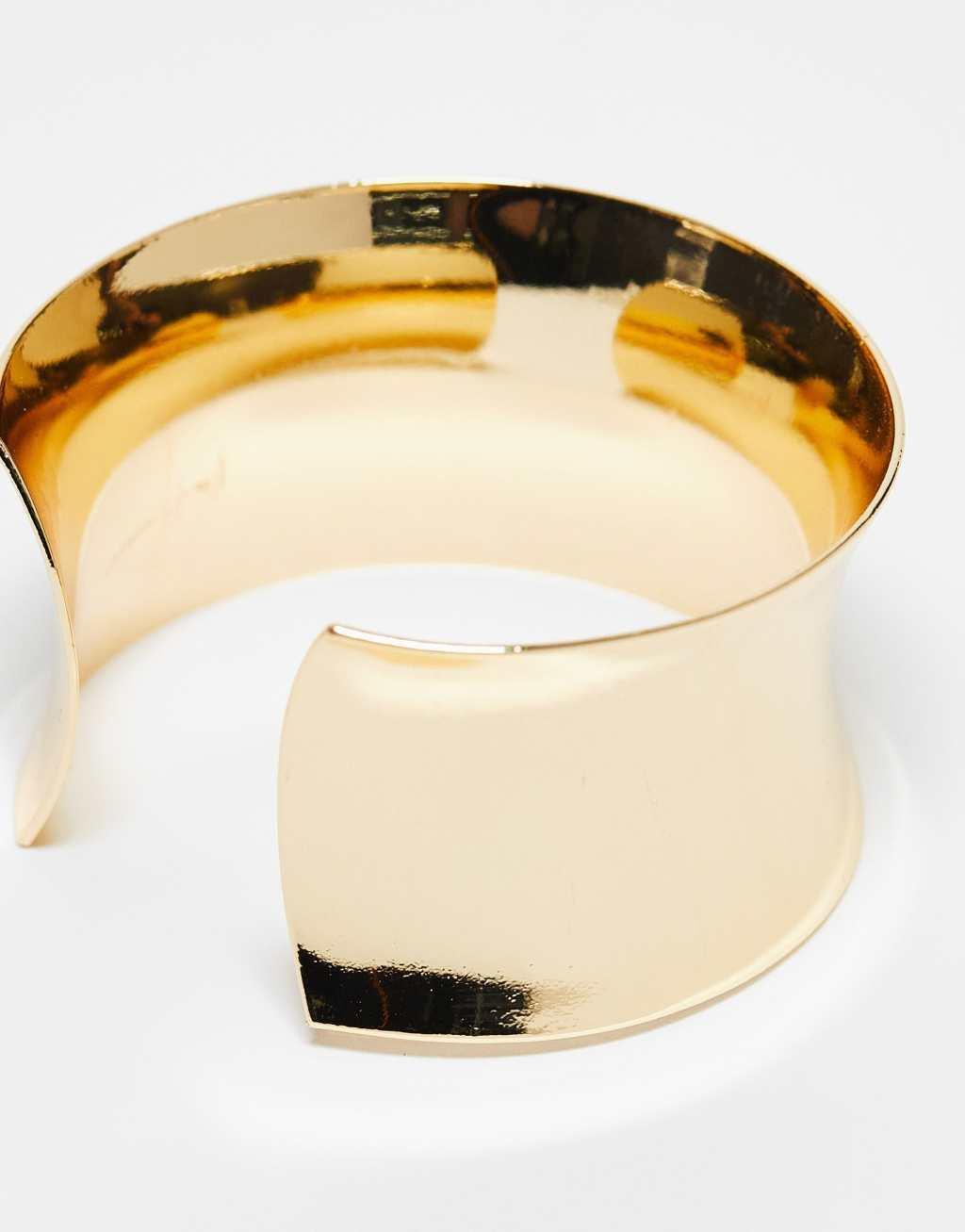 ASOS DESIGN wide cuff bracelet Product Image