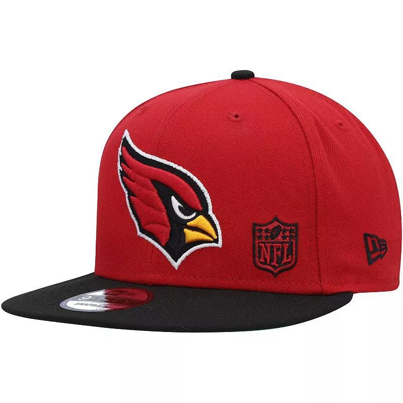 Mens New Era Cardinal/Black Arizona Cardinals Flawless 9FIFTY Snapback Hat Product Image