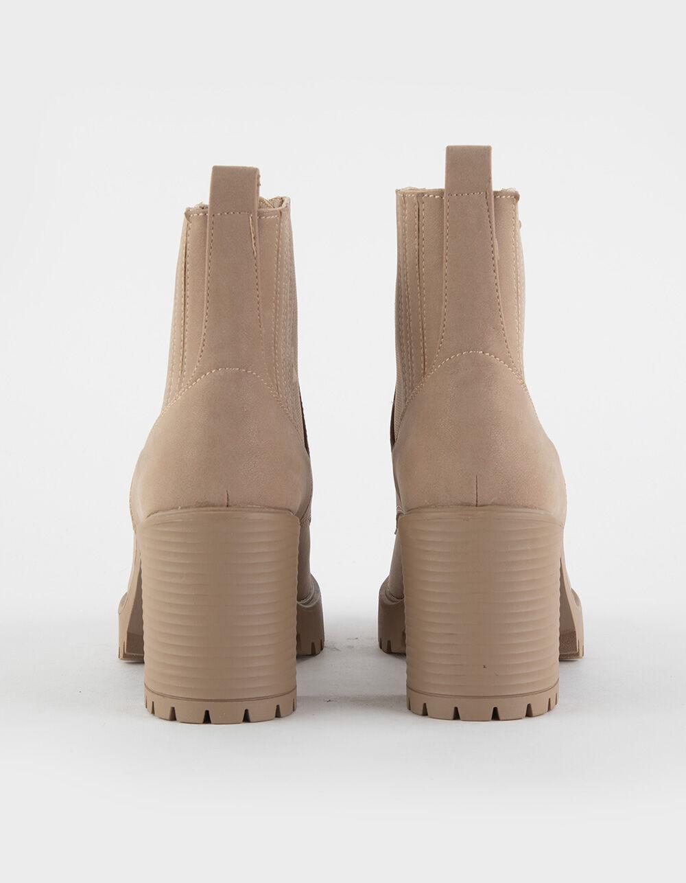 MIA Daryl Lace Up Heel Womens Boots - STONE Product Image