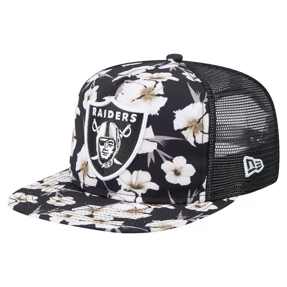 Men's New Era Black Las Vegas Raiders Adventure Pattern Golfer Snapback Hat, Lvr Black Product Image