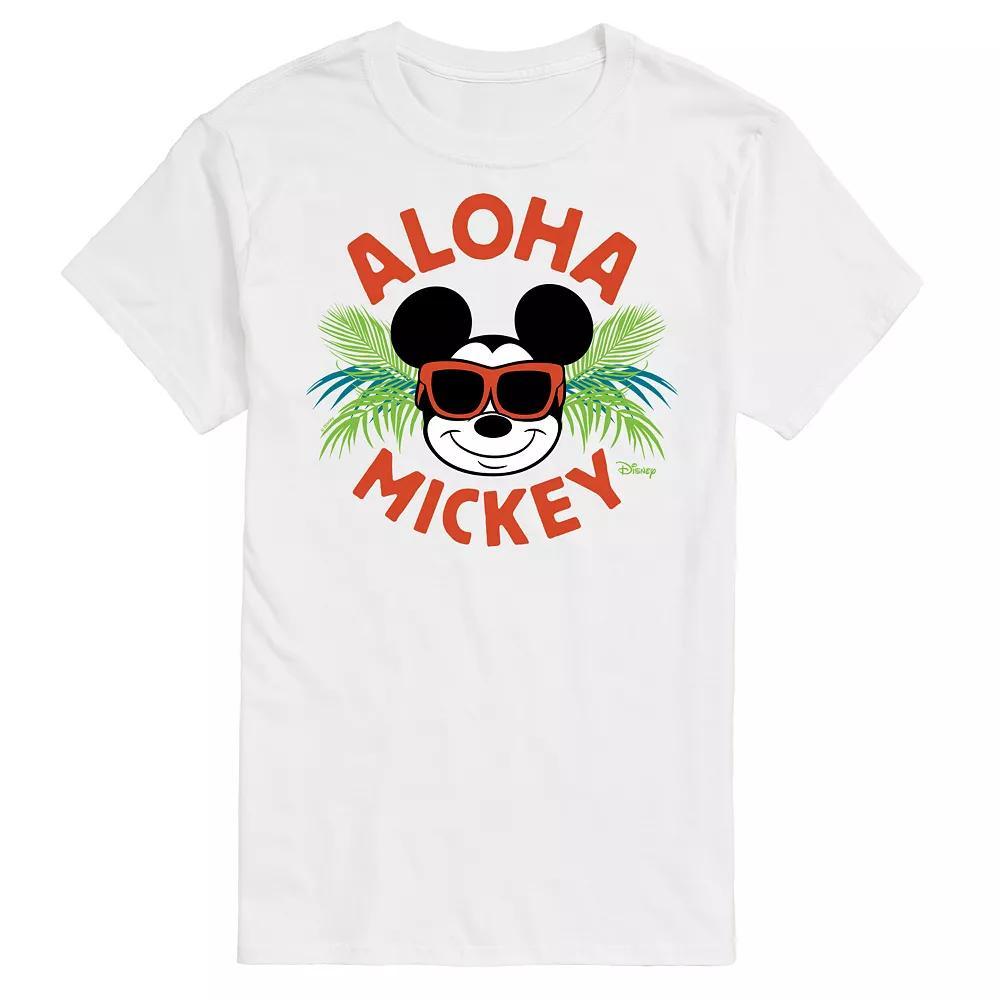 Disneys Mickey Mouse Aloha Graphic Tee, Mens Product Image