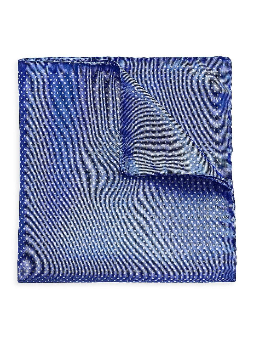 Eton Polka Dot Silk Pocket Square Product Image
