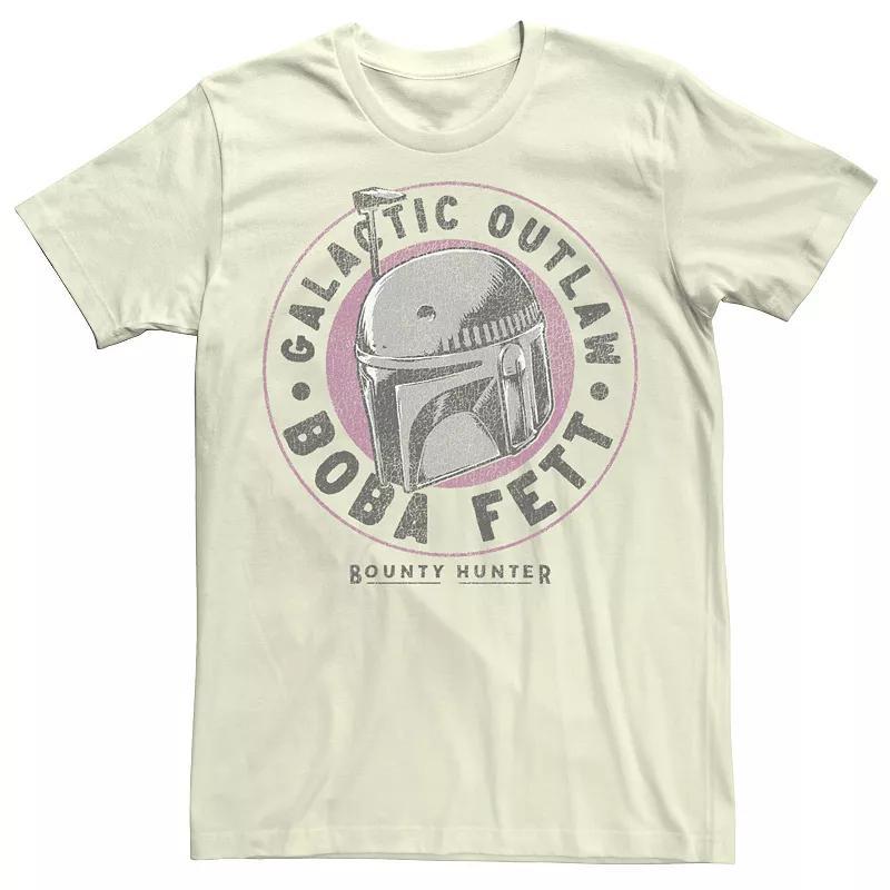 Men's Star Wars Boba Fett Galactic Outlaw Bounty Hunter Tee, Size: XL, White Product Image