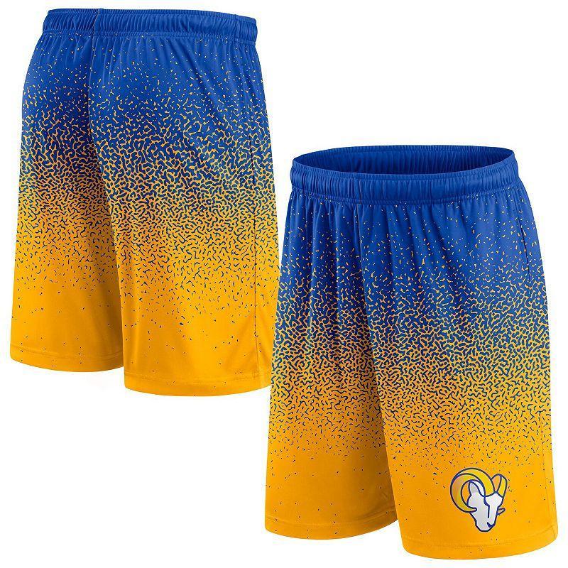 Mens Fanatics Branded Royal/Gold Los Angeles Rams Ombre Shorts Product Image