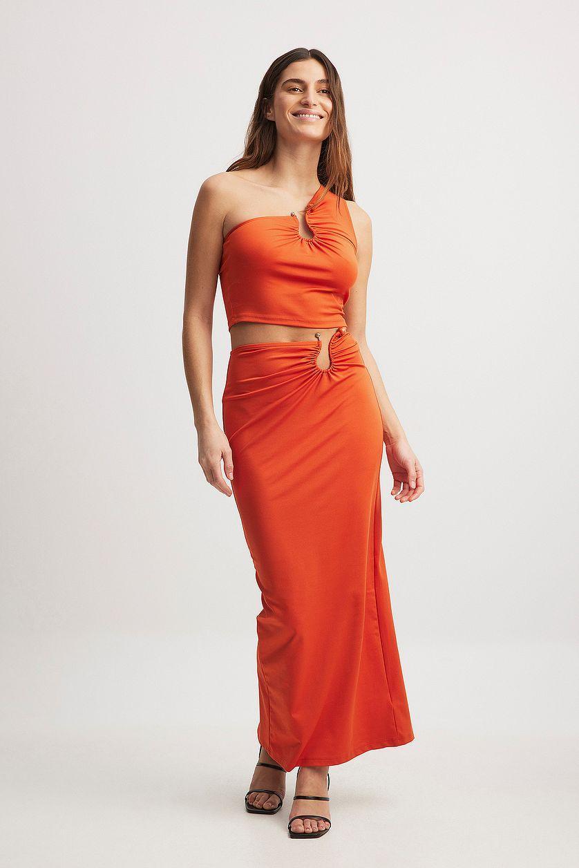 Buckle Detail Maxi Skirt Product Image