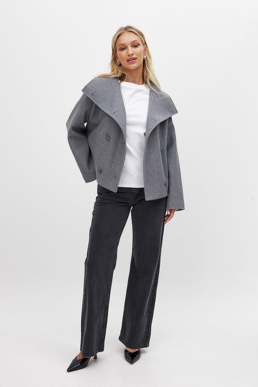 Double Breasted Short Coat Product Image