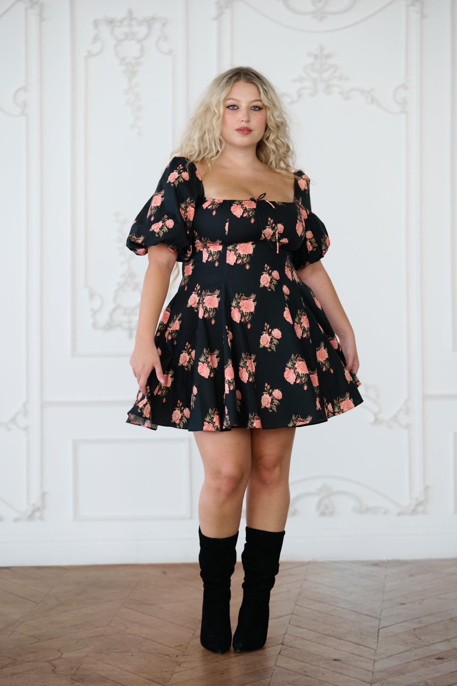 The Night Rose Mini Day Dress Product Image