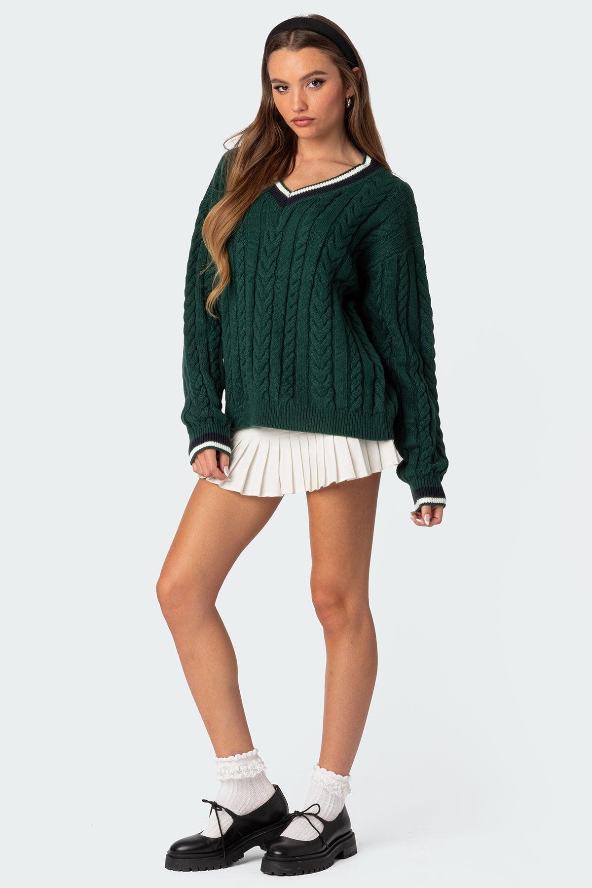 Amoret Cable Knit Sweater Product Image