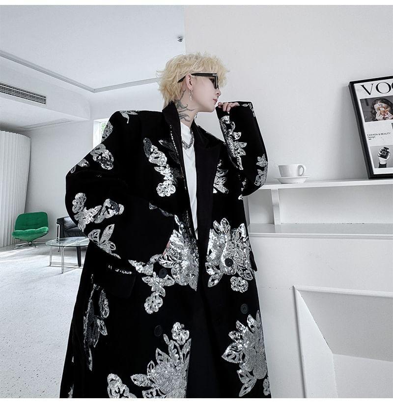 Sequin Midi Coat Product Image