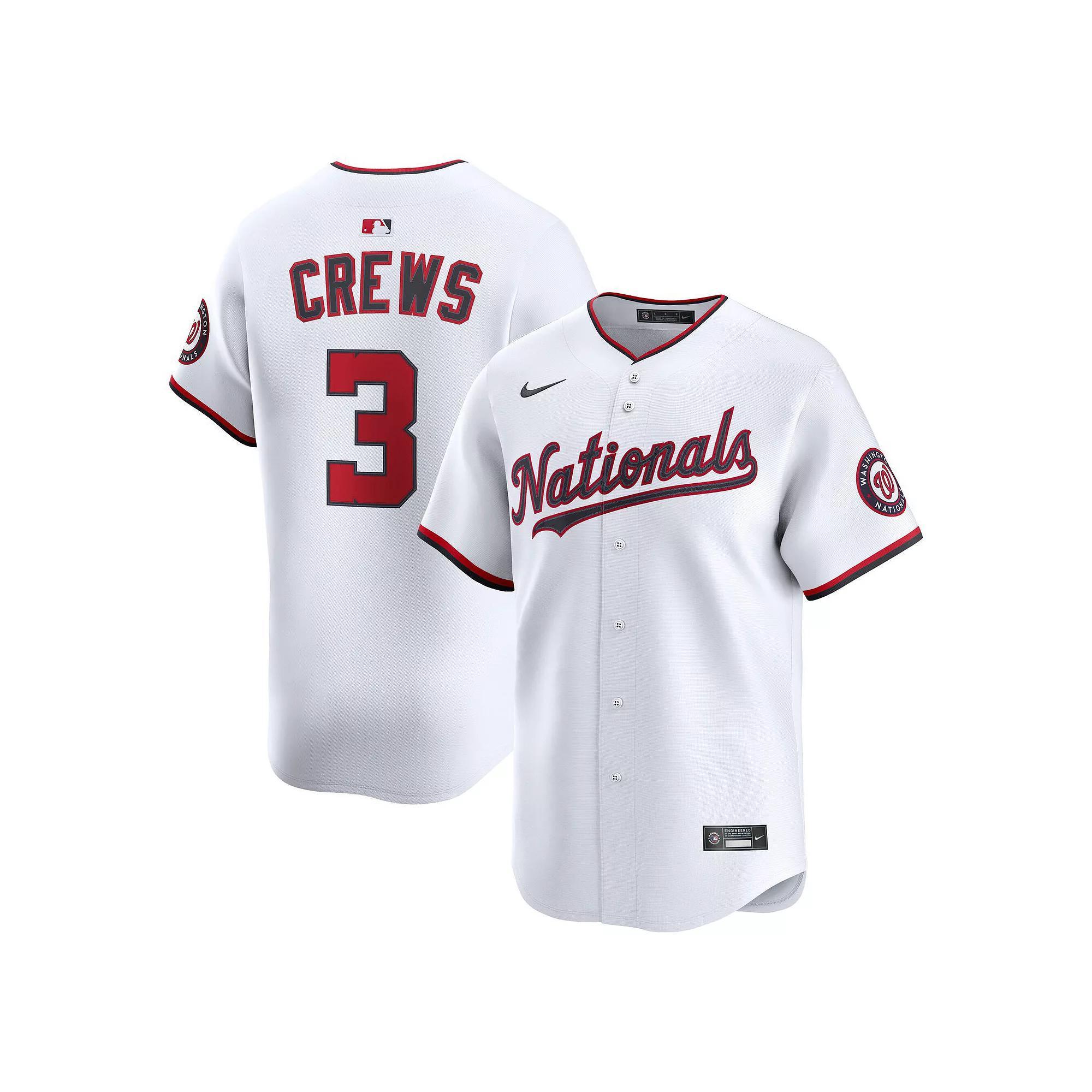 Men's Nike Dylan Crews White Washington Nationals Alternate Limited Player Jersey, Size: Medium Product Image