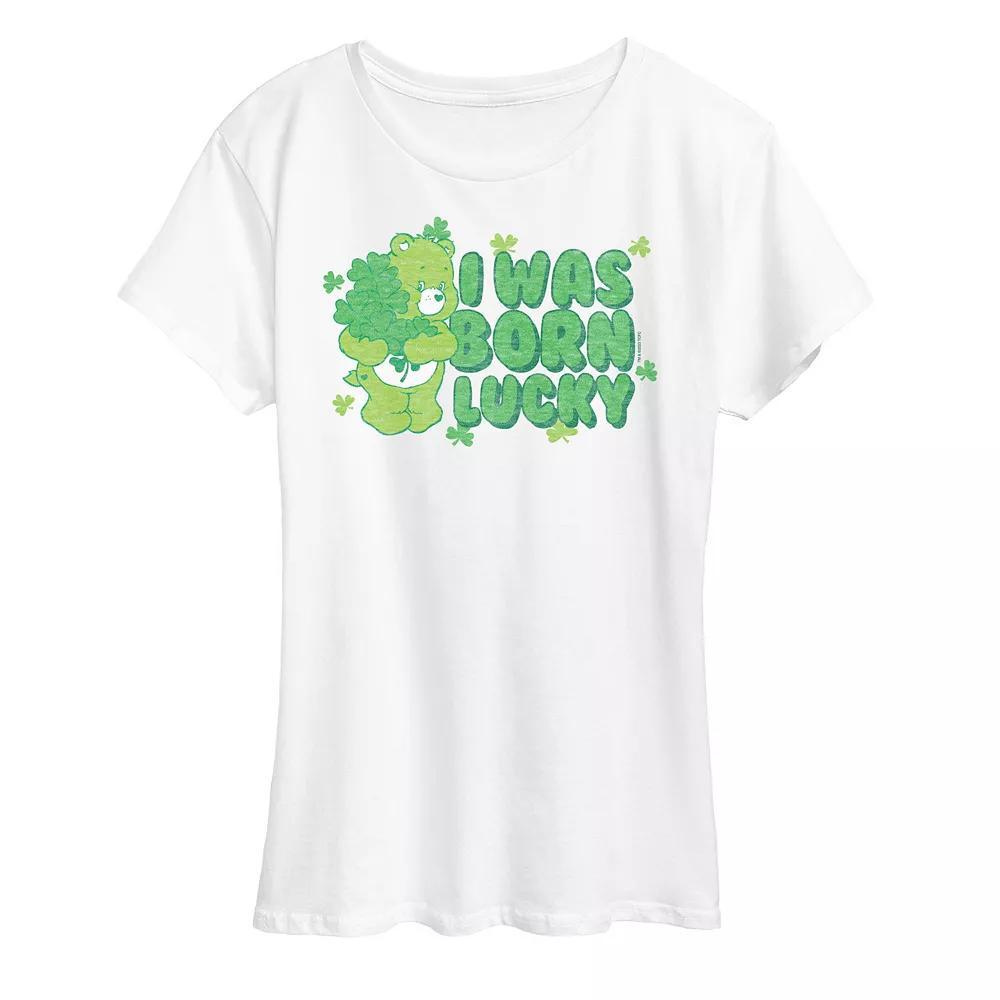 Womens Care Bears Born Lucky Graphic Tee Product Image