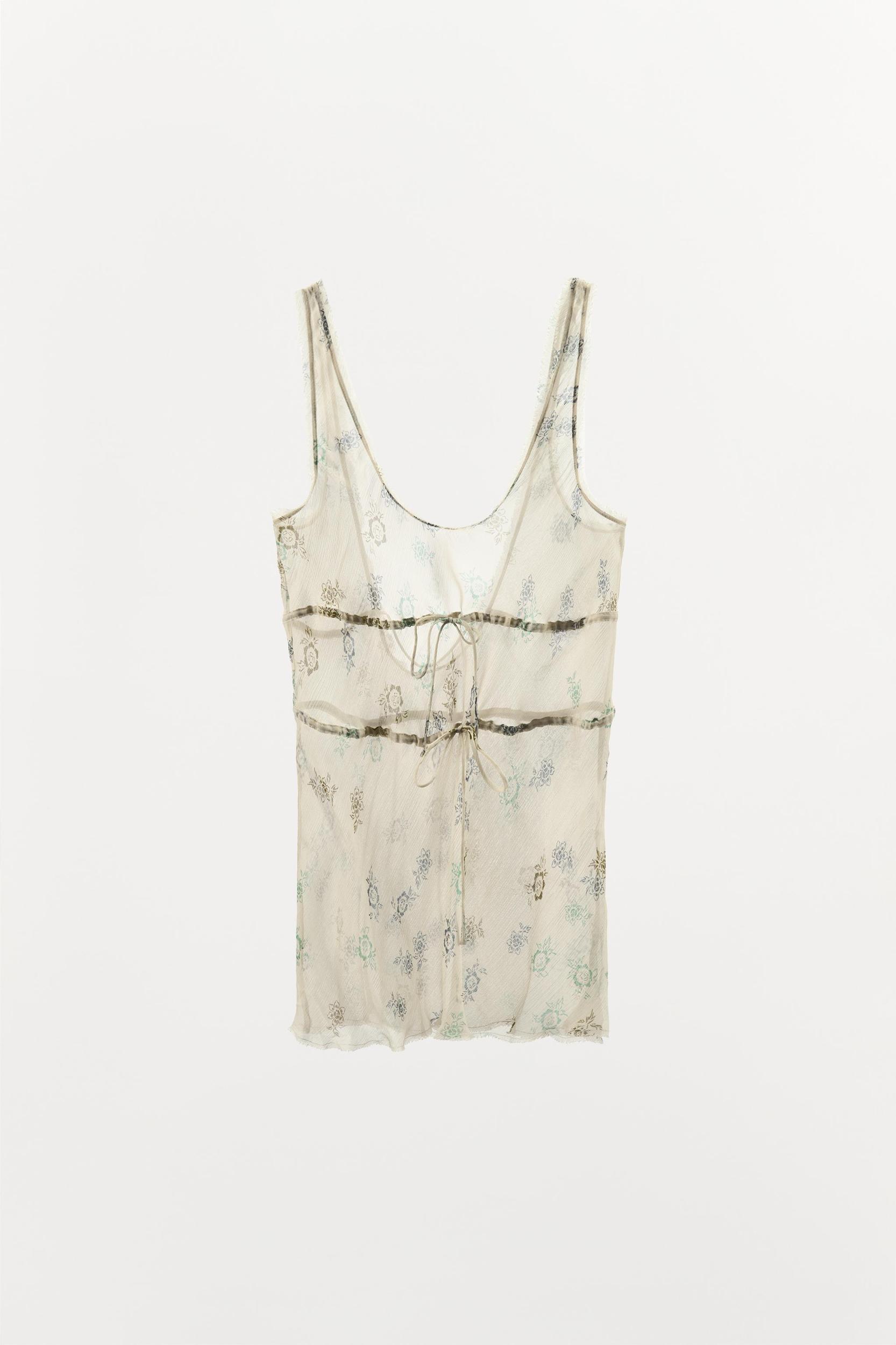 PRINTED TIED TOP Product Image