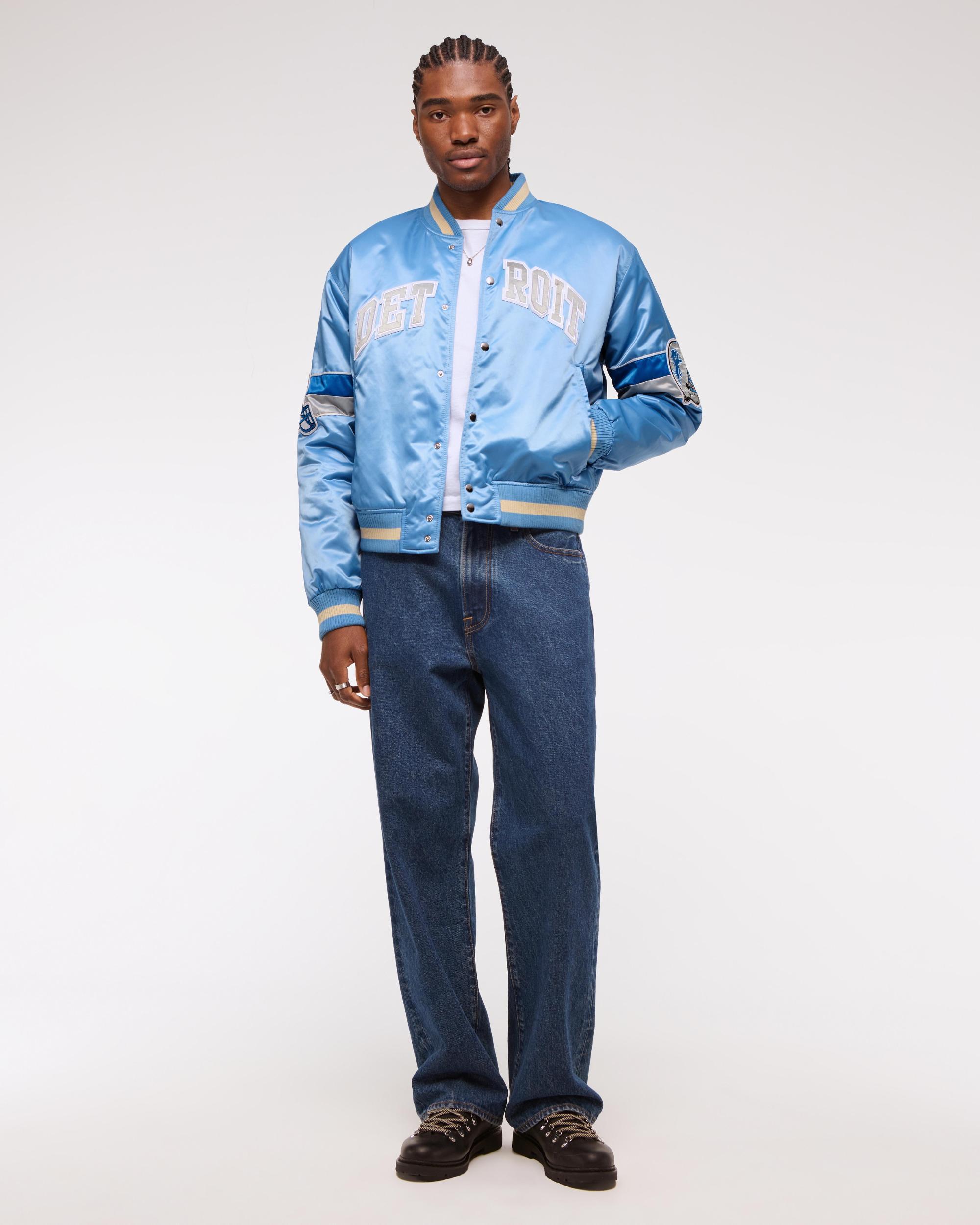 Detroit Lions Varsity Bomber Jacket Product Image