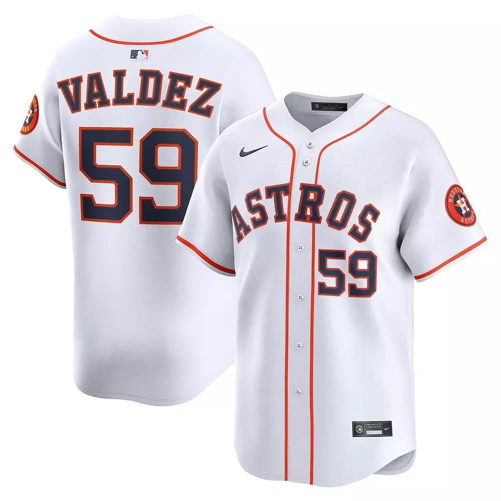Men's Nike Framber Valdez White Houston Astros Home Limited Player Jersey, Size: XL Product Image