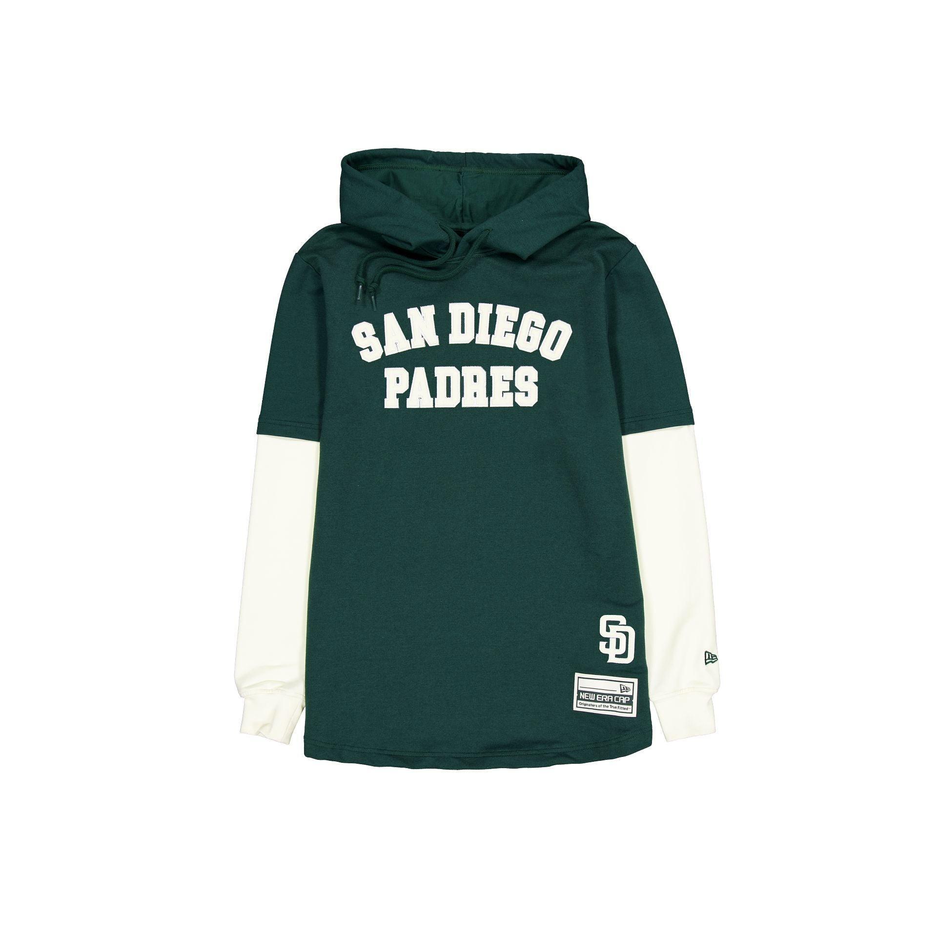 Philadelphia Eagles Dark Green Logo Select Hooded T-Shirt Male Product Image