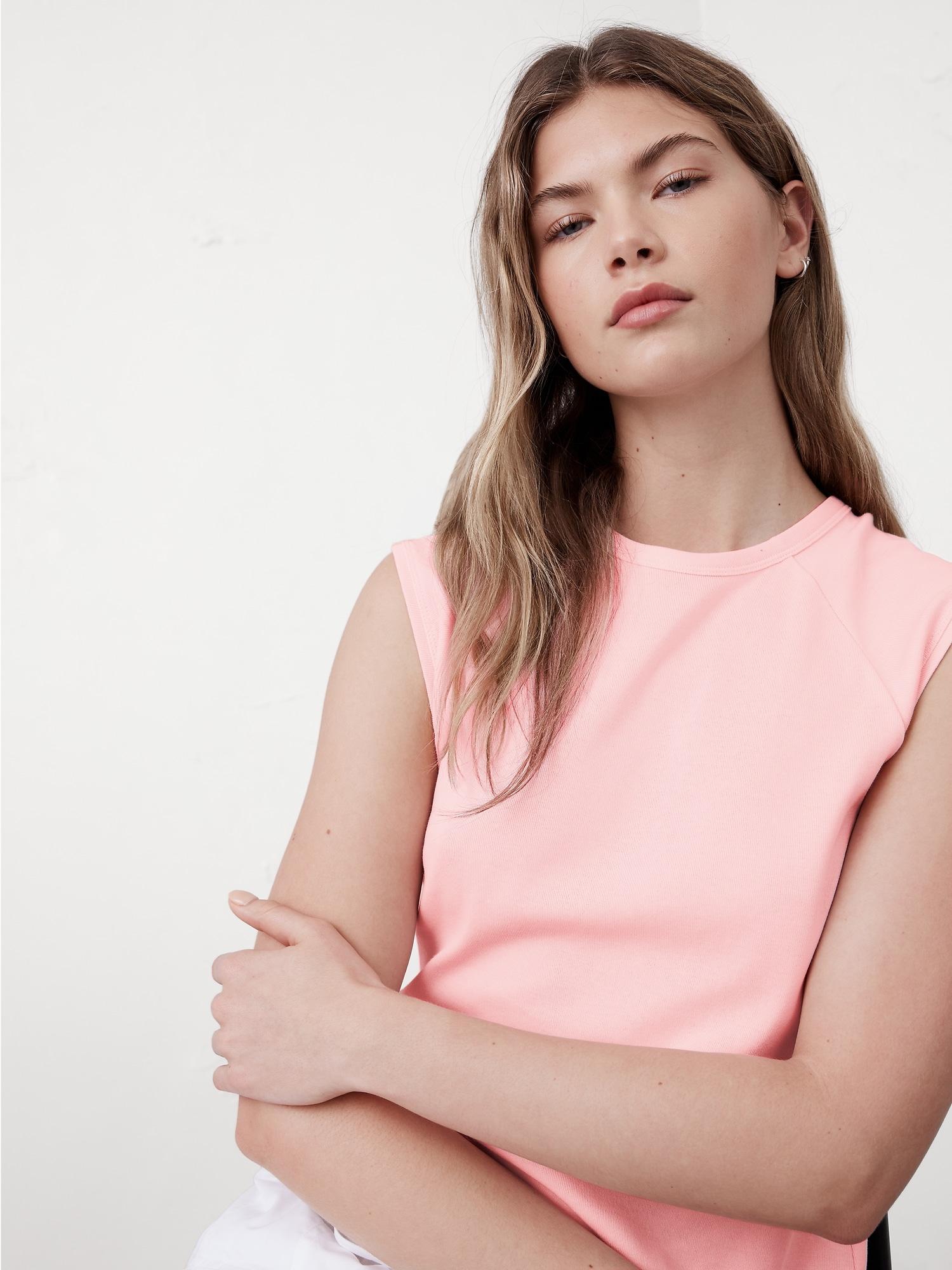 Ribbed High-Crew Top Product Image