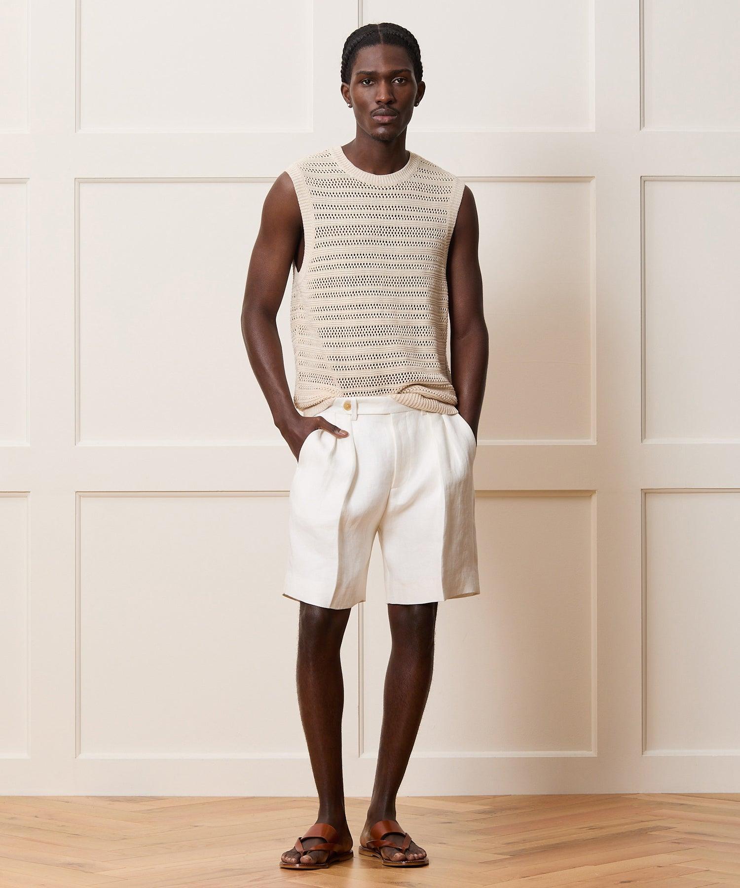 Linen Sweater Vest Product Image