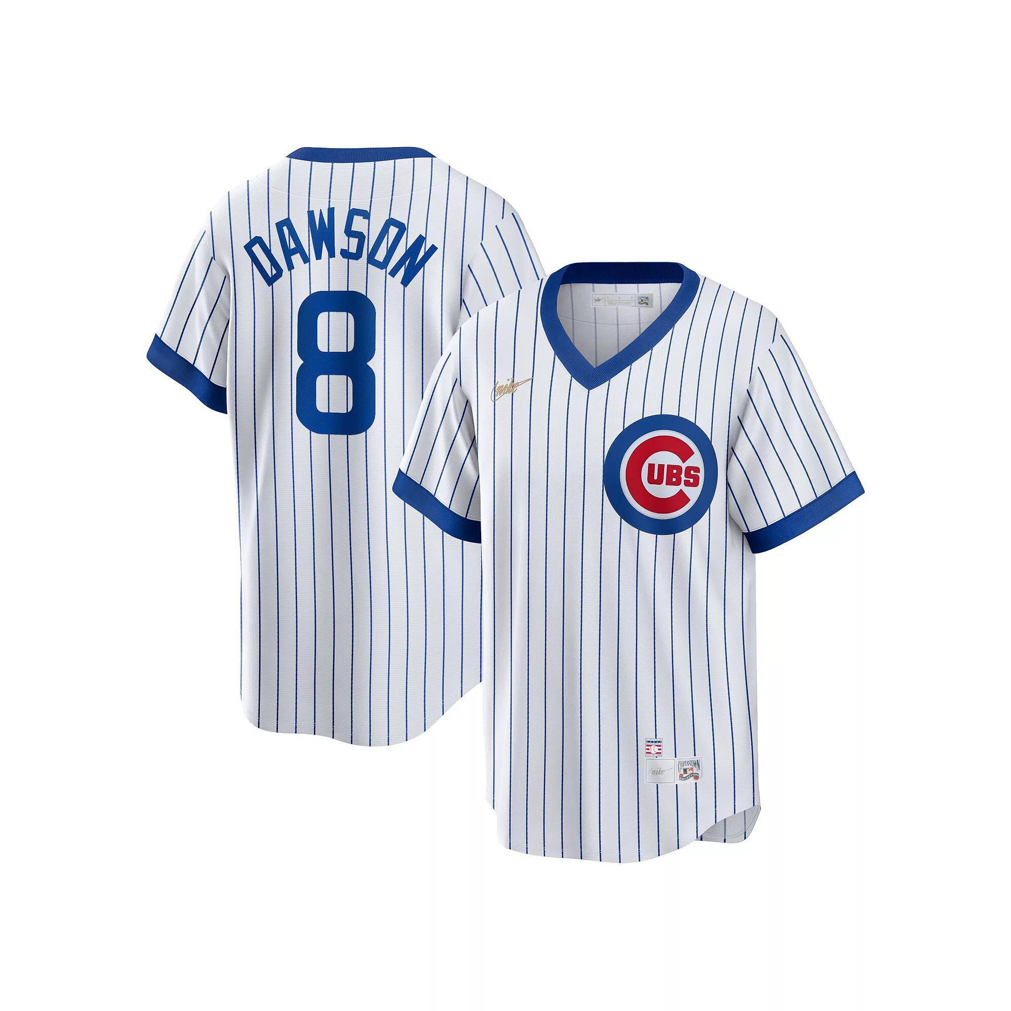 Men's Nike Andre Dawson White Chicago Cubs Home Cooperstown Collection Player Jersey, Size: Small Product Image