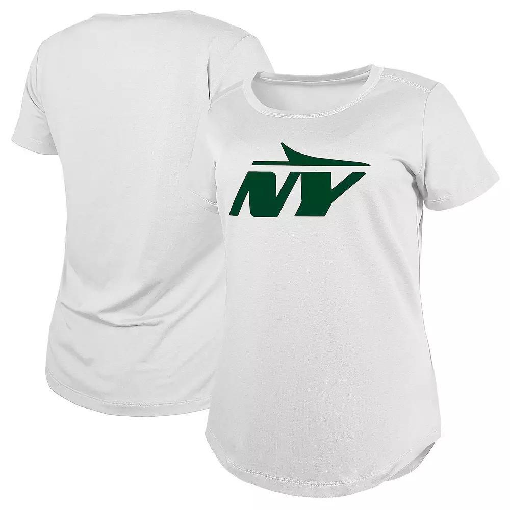 Women's New Era  White New York Jets NY Logo T-Shirt, Size: Large Product Image