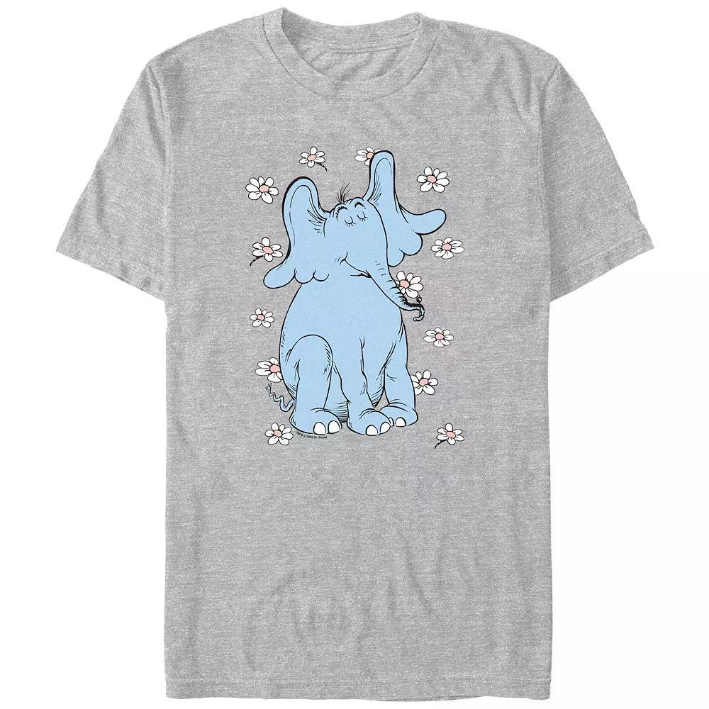 Men's Dr. Seuss Peaceful Horton Graphic Tee, Size: XXL, Athletic Grey Product Image