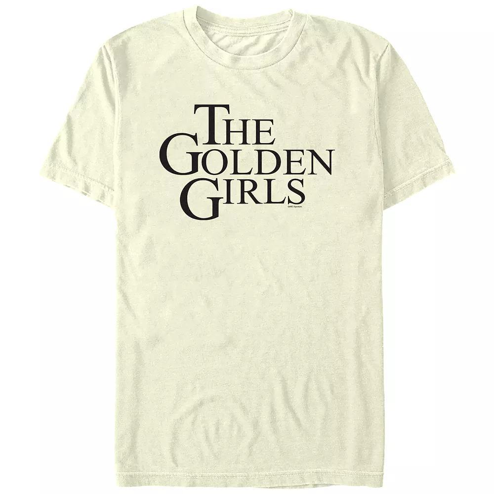 Men's The Golden Girls Title Logo Graphic Tee, Size: Medium, Natural Product Image