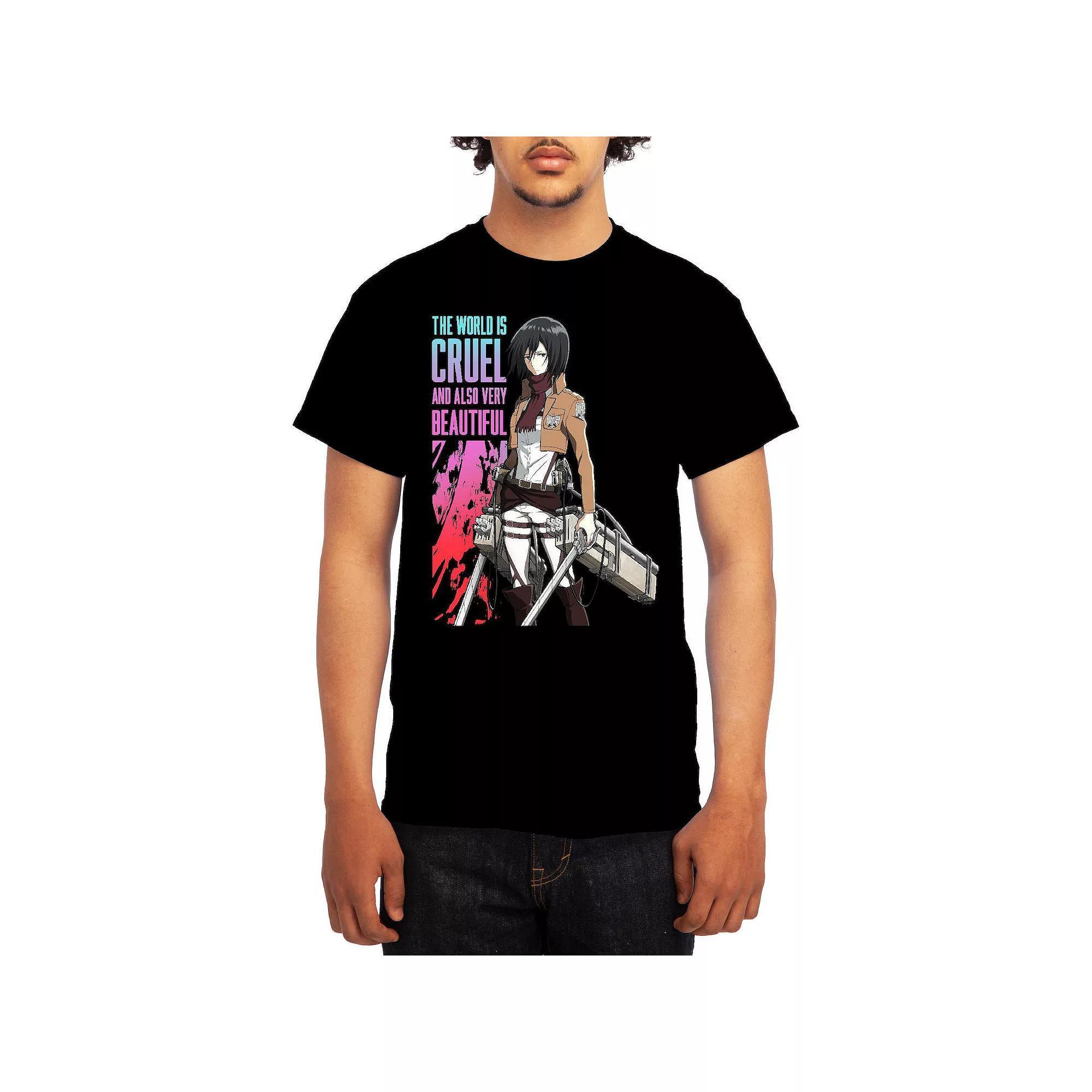 Men's Attack on Titan Athletic Graphic Tee, Size: XL, Royal Blue Product Image