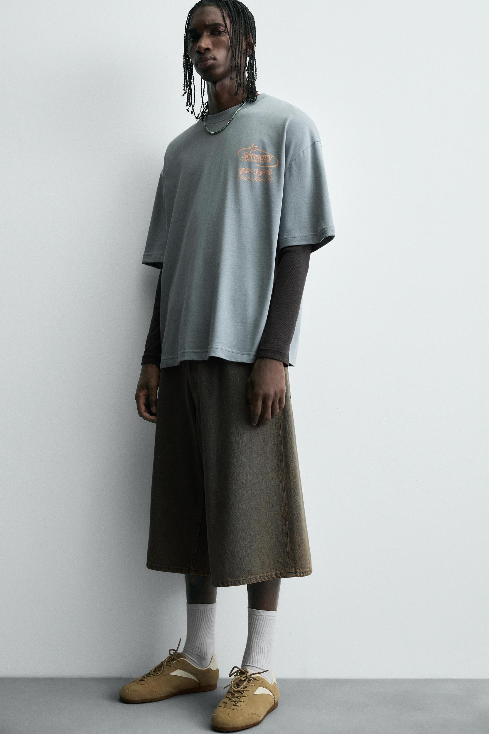 WASHED PRINT T-SHIRT Product Image