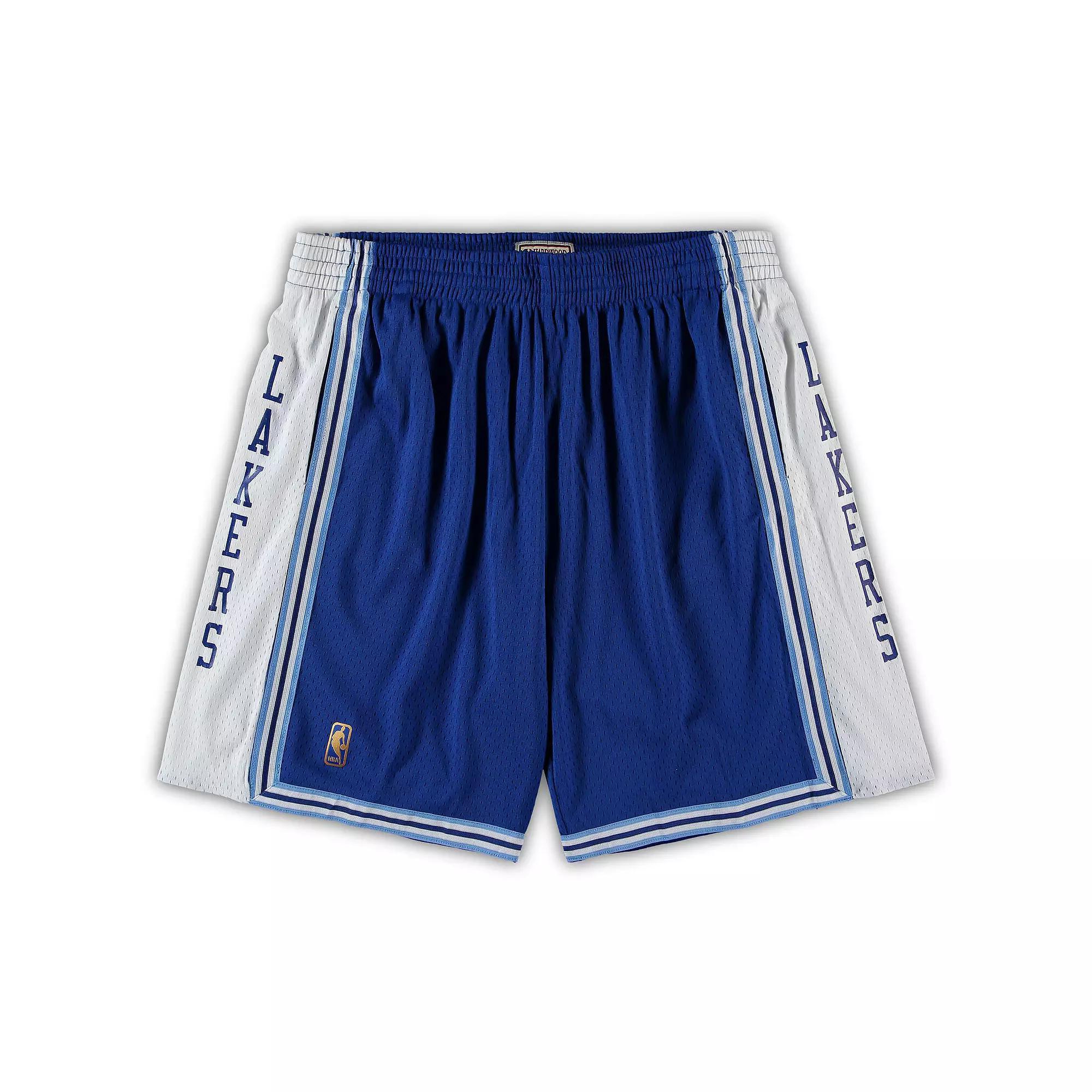 Men's Mitchell & Ness Royal Los Angeles Lakers Big & Tall Hardwood Classics Team Swingman Shorts, Size: XLT, Blue Product Image