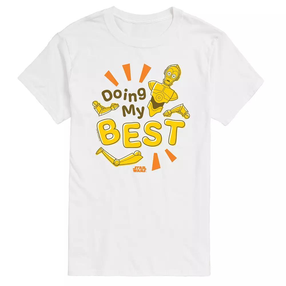Big & Tall Star Wars C-3PO Doing My Best Graphic Tee, Mens Product Image