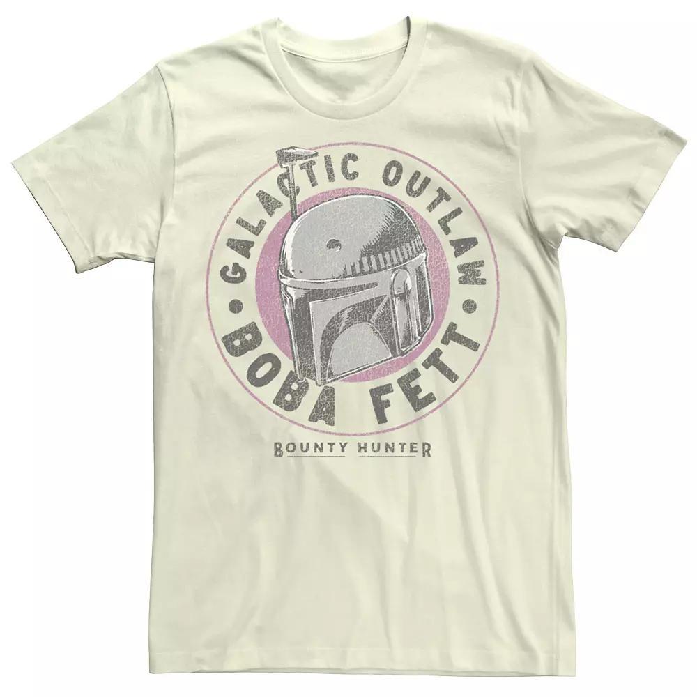 Men's Star Wars Boba Fett Galactic Outlaw Bounty Hunter Tee, Size: XL, White Product Image