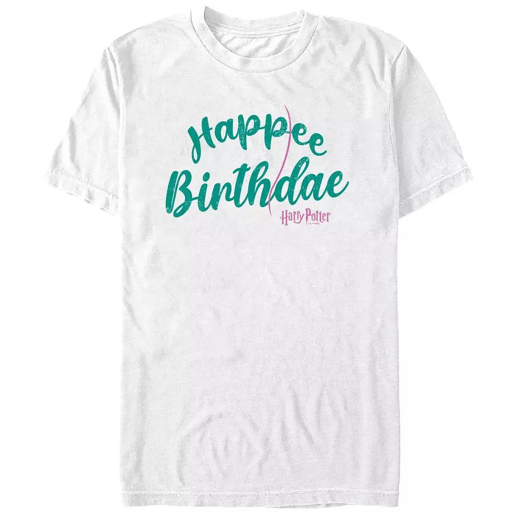 Men's Harry Potter Happee Birthdae Graphic Tee, Size: XXL, White Product Image