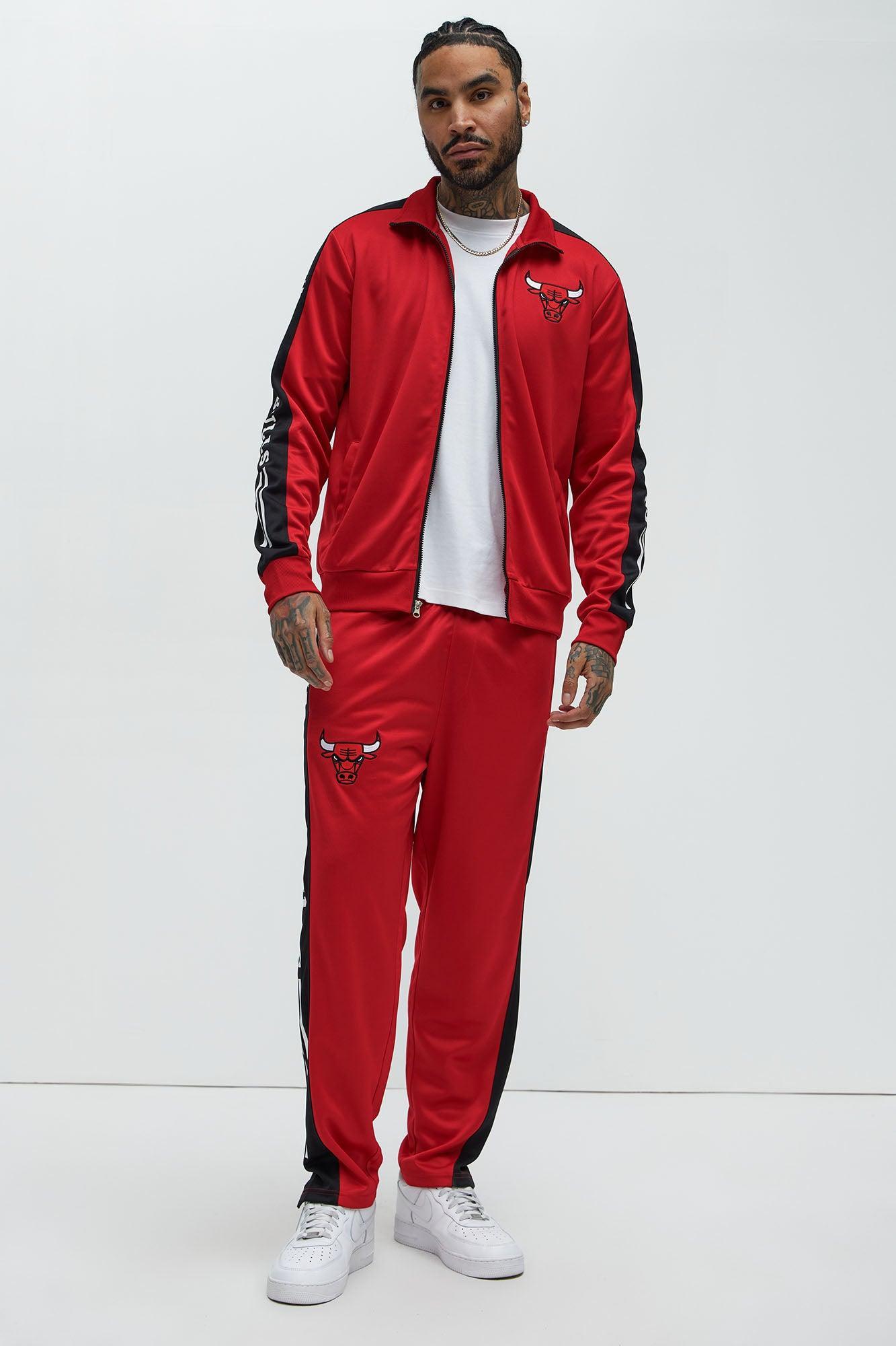 Bulls Stand By Track Pants - Red Product Image