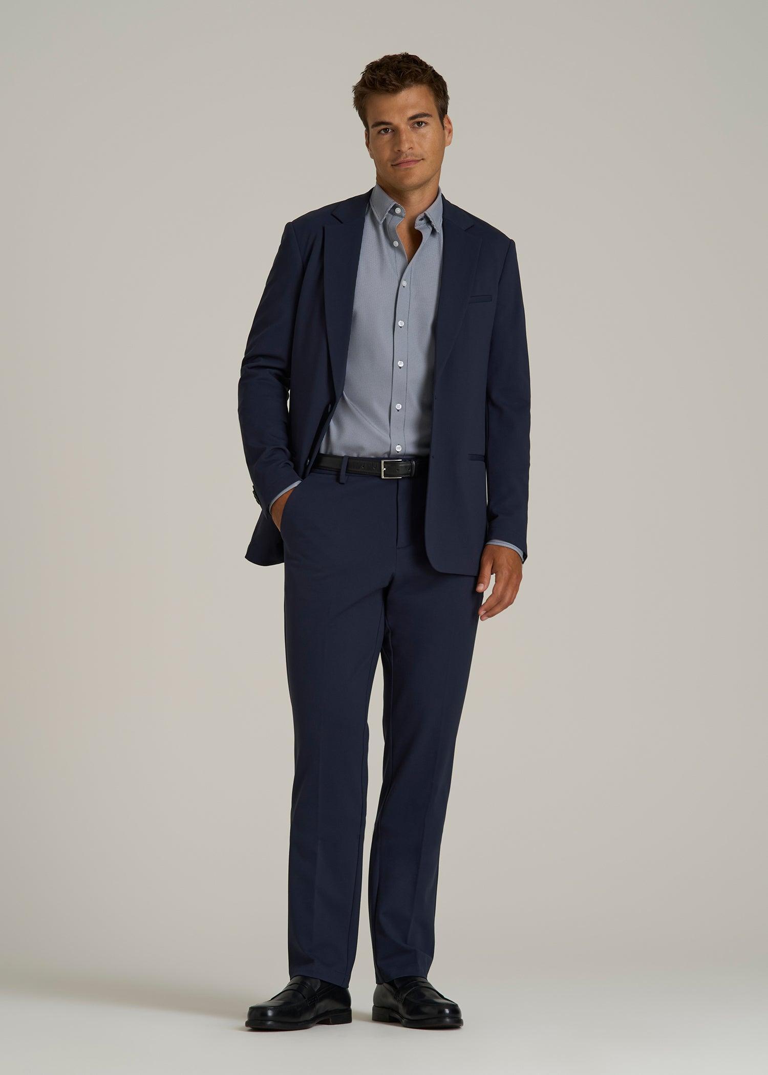 Flex Tech Suit Pants for Tall Men in Navy Male Product Image