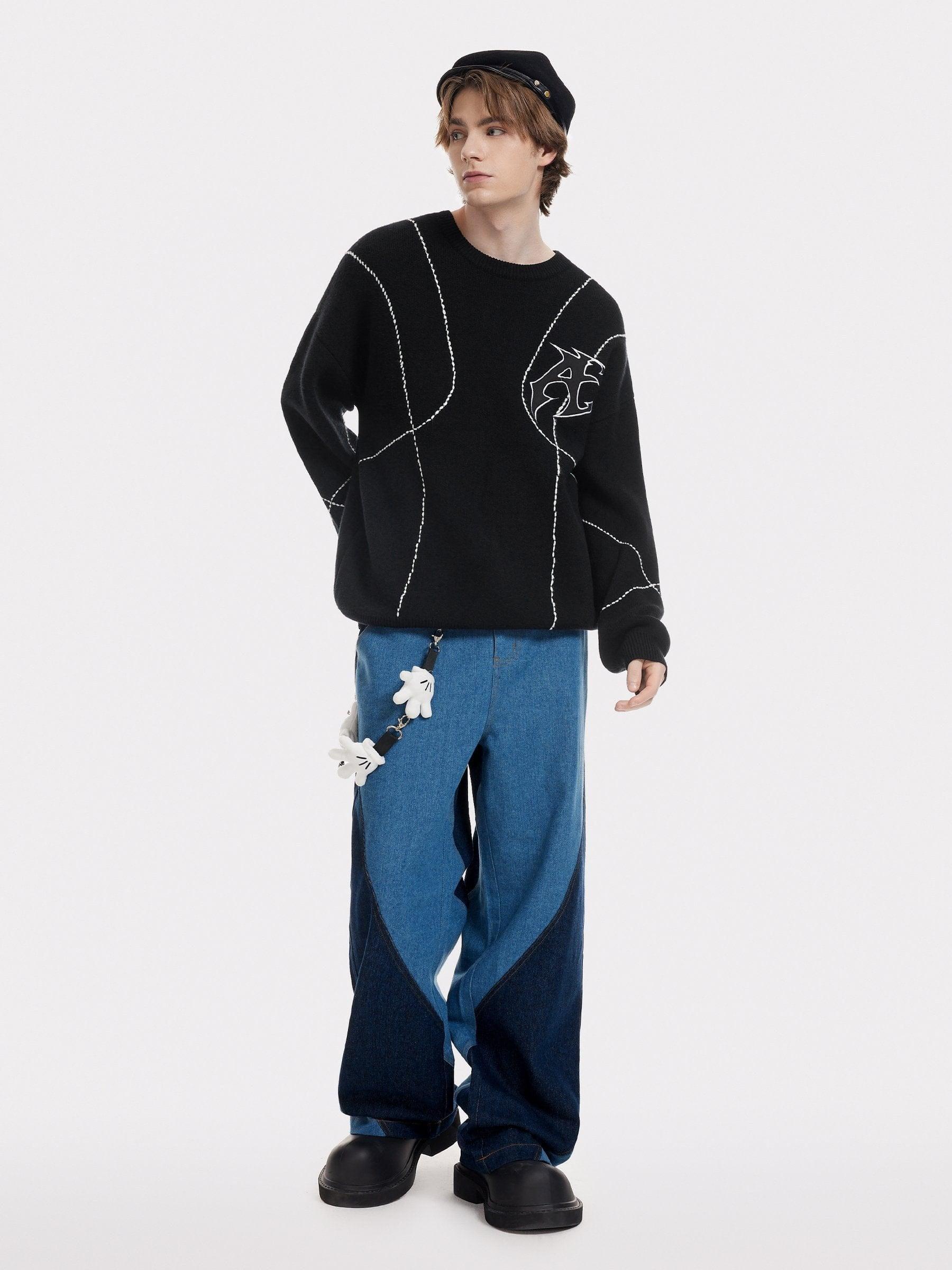 Aelfric Eden Line Embroidery Sweater Product Image