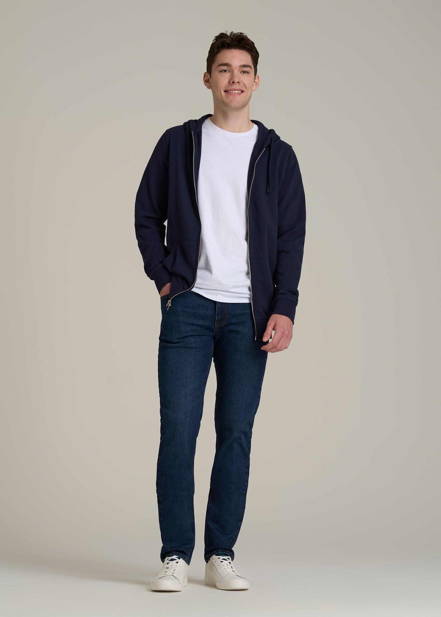 Dylan Slim Fit Jeans for Tall Men in Faded Dark Indigo Product Image