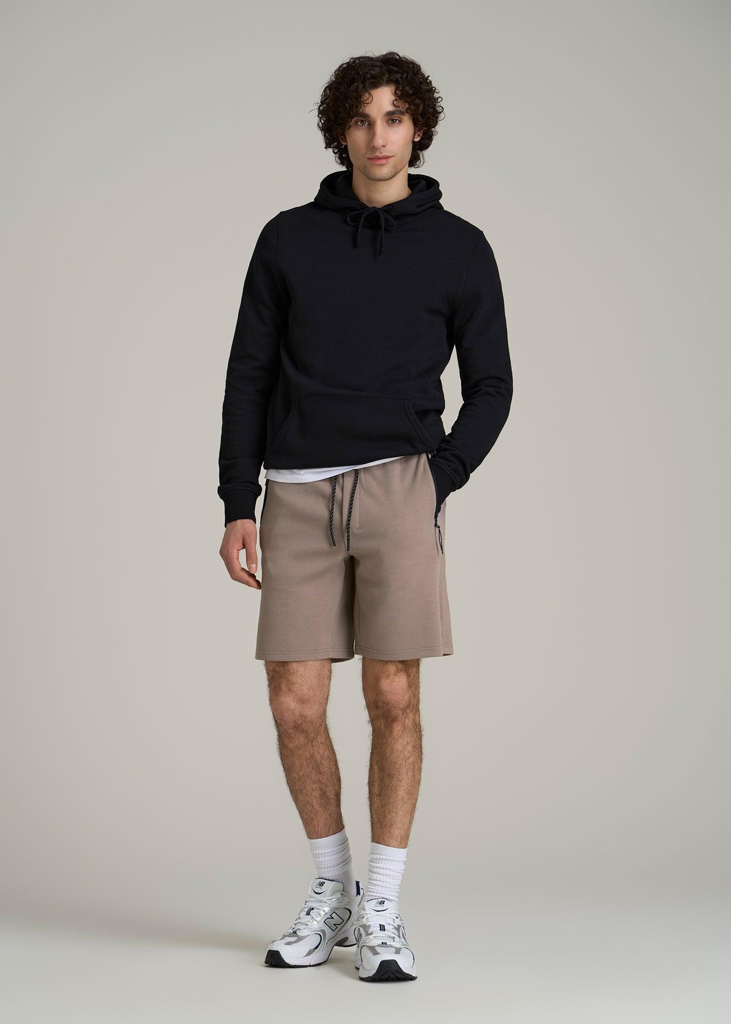 Utility Fleece Shorts for Tall Men in Portobello Male Product Image