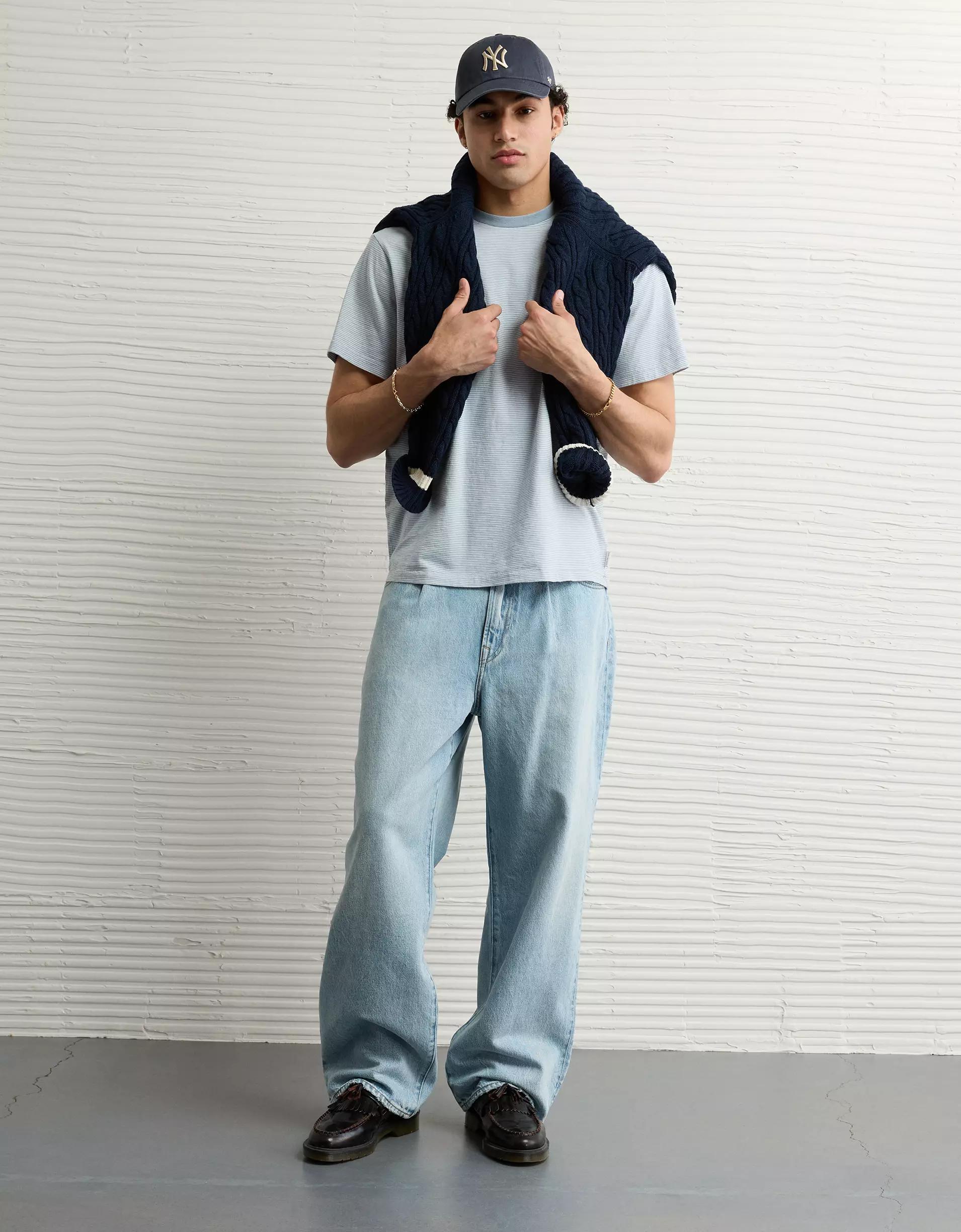 AE Striped Slub T-Shirt Product Image