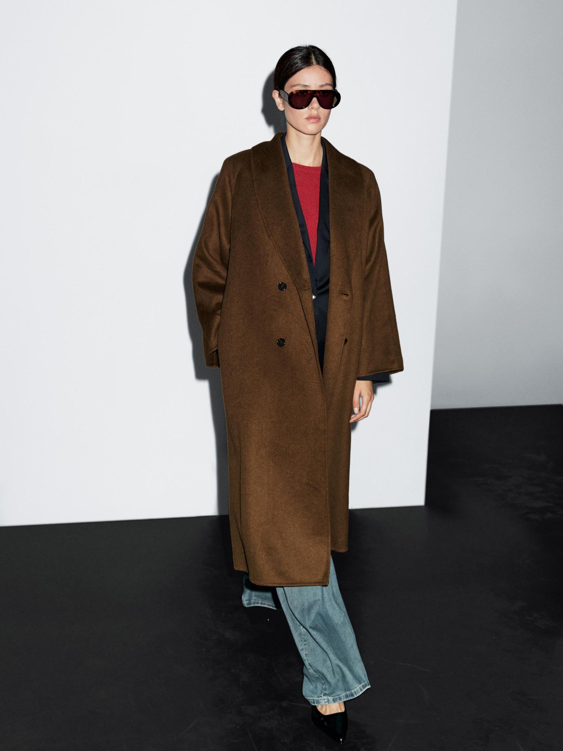 Long wool blend coat Product Image