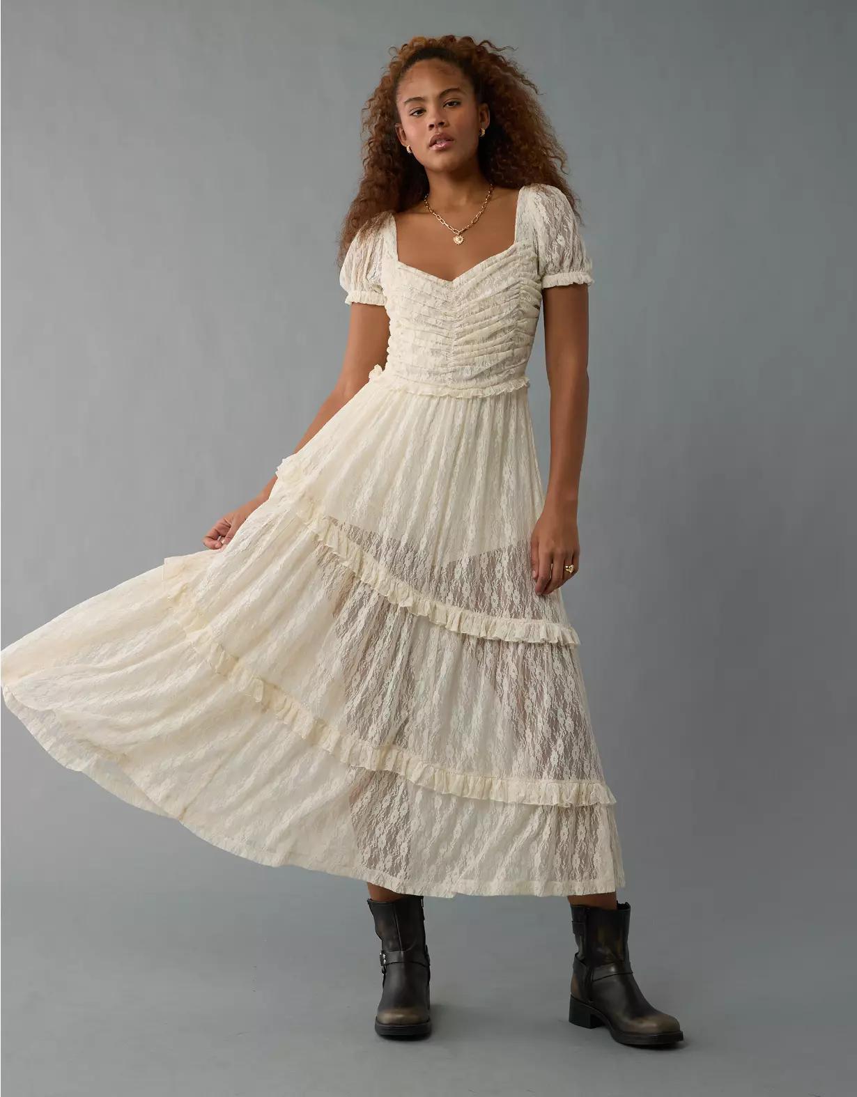 AE Lace Midi Dress Product Image