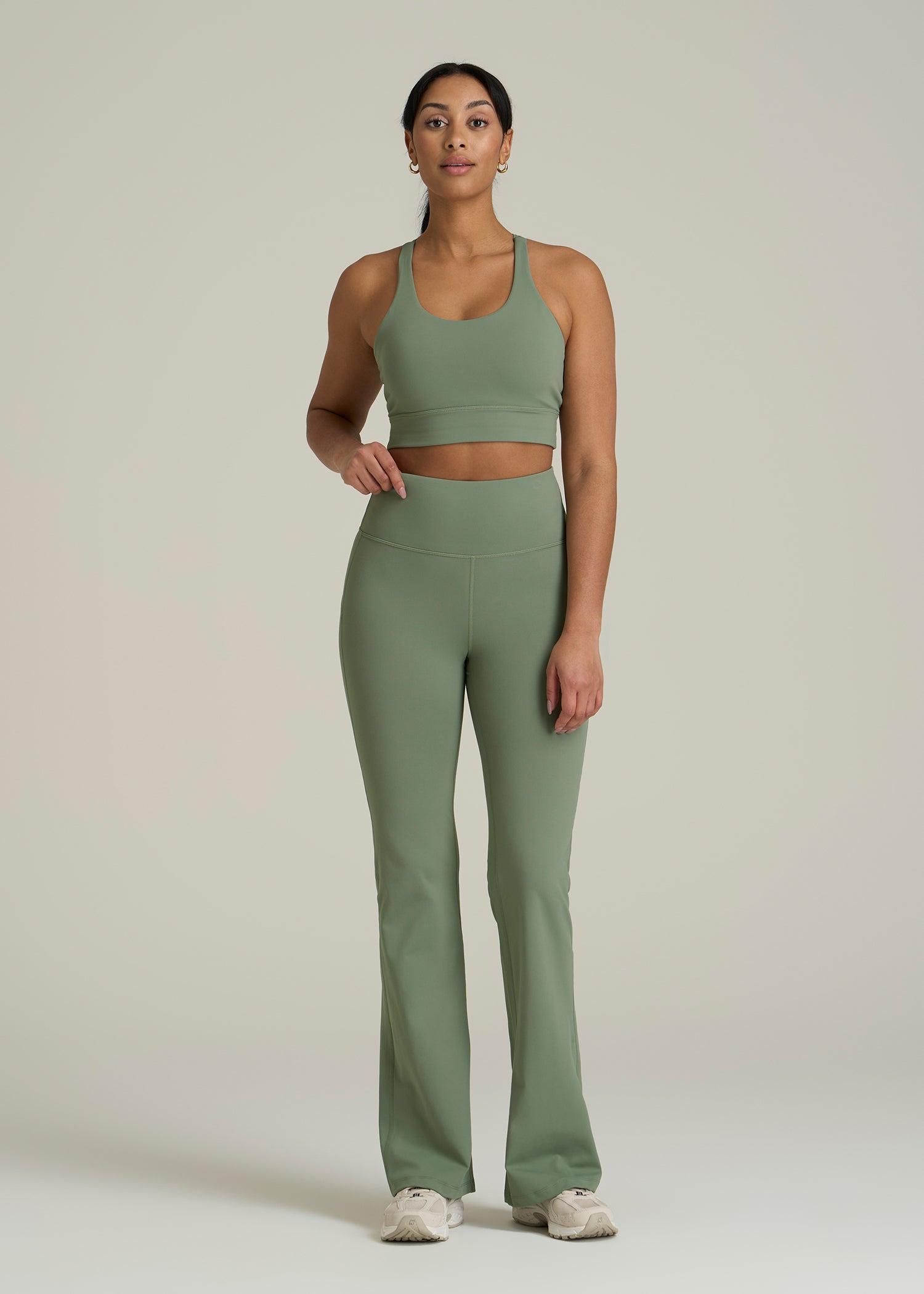Balance Tall Women's Flare Yoga Pants in Dark Seagrass Product Image