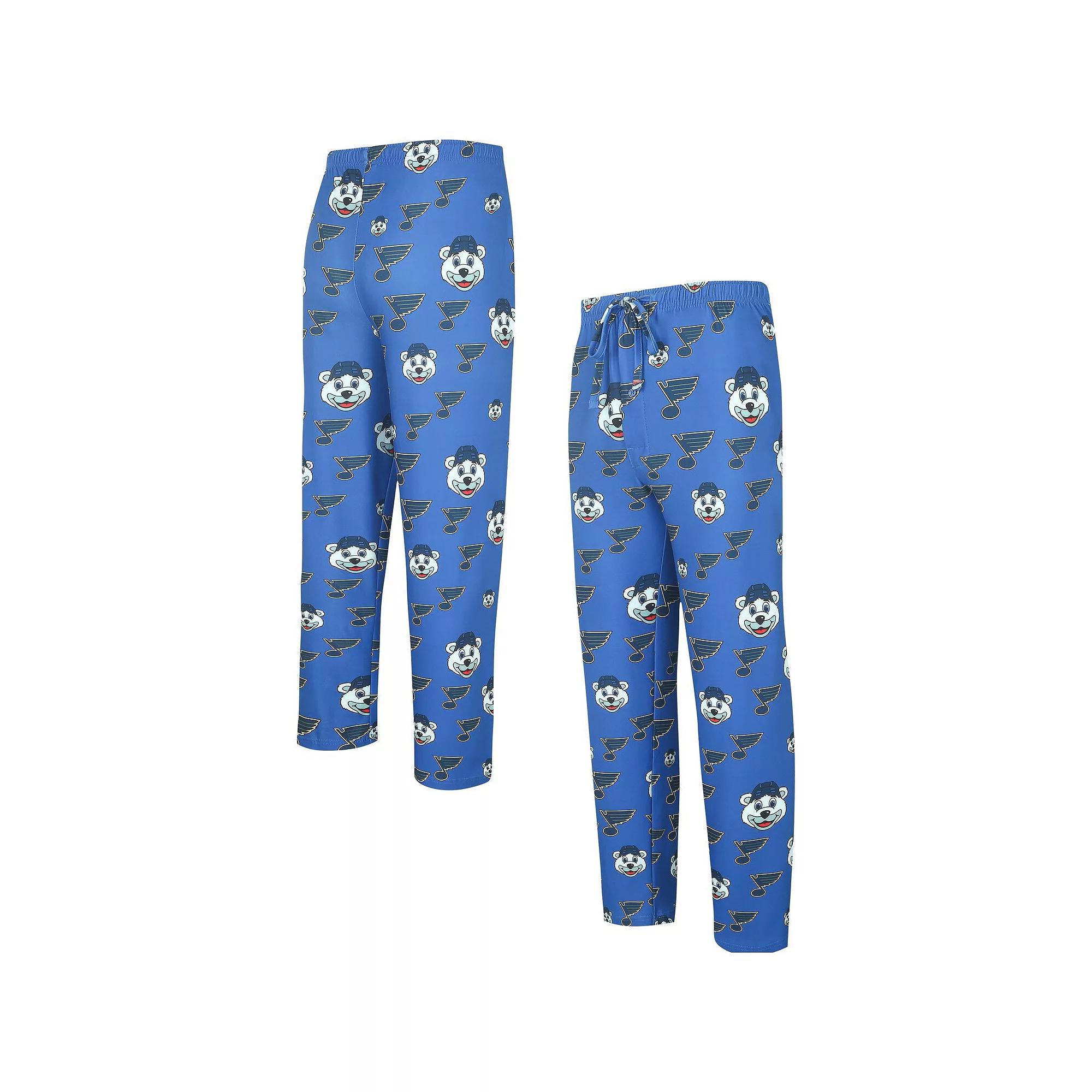 Men's Concepts Sport Blue St. Louis Blues Gauge Allover Print Knit Sleep Pants, Size: XL Product Image