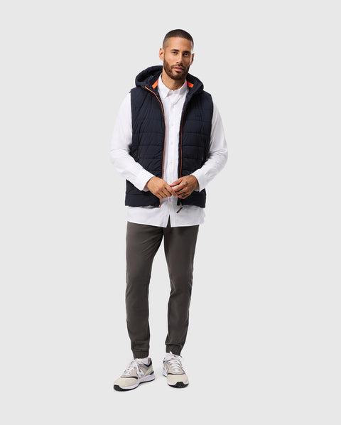 MENS MALCOLM MIXED MEDIA VEST - B6J861D200 Product Image