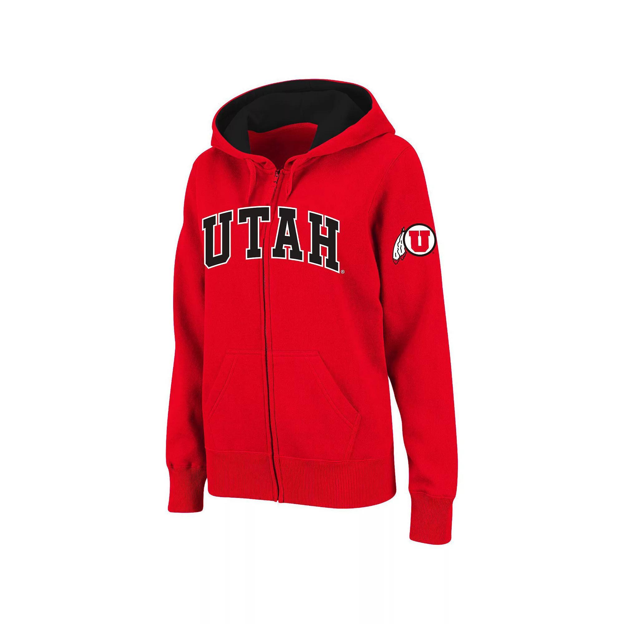 Women's Stadium Athletic Red Utah Utes Arched Name Full-Zip Hoodie, Size: Medium, Ute Red Product Image