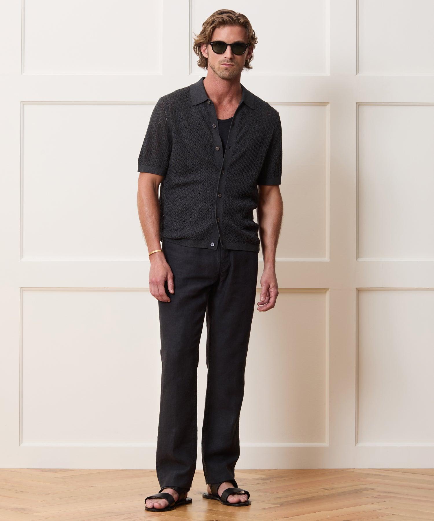 Silk-Cotton Sweater Polo Product Image