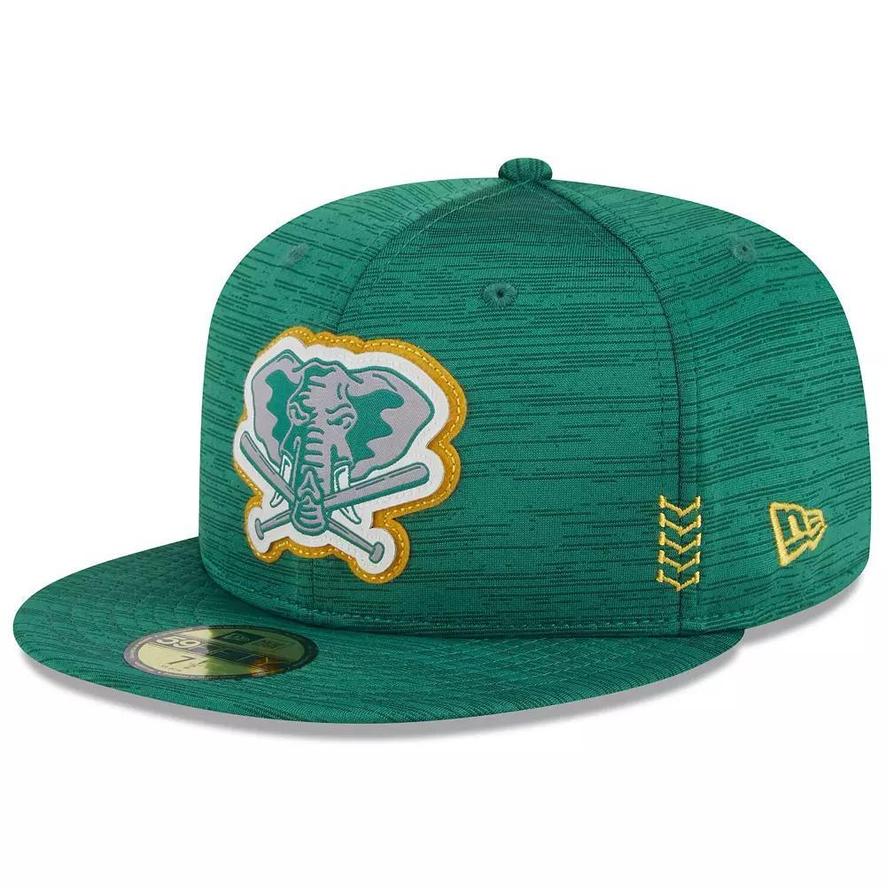 Men's New Era Green Oakland Athletics 2024 Clubhouse 59FIFTY Fitted Hat, Size: 7 1/4 Product Image