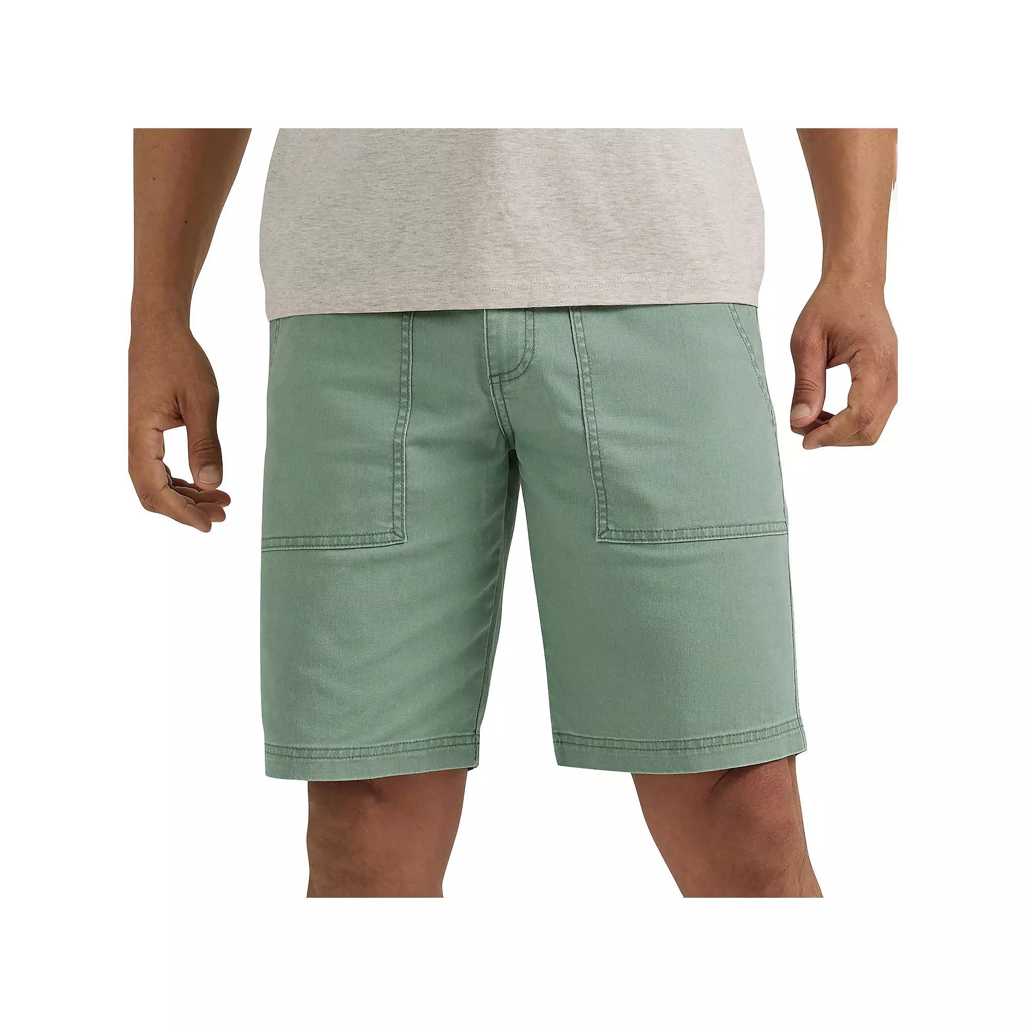 Men's Wrangler 10" Utility Shorts, Size: 34, Green Product Image